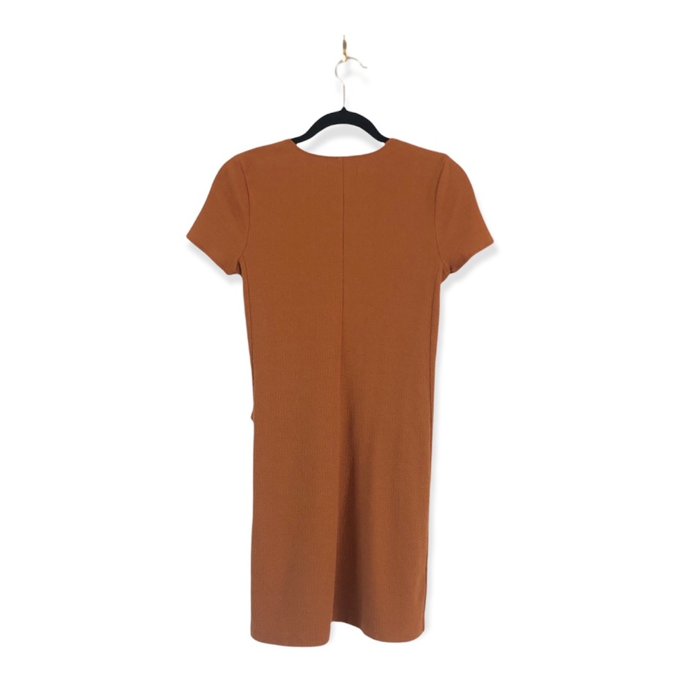 Madewell Texture And Thread Rust Colored Faux Wra… - image 4